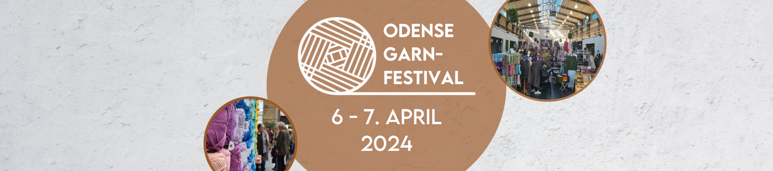 Odense Garnfestival 2024 annoncering. Garn Odense, festival, odin havnepark